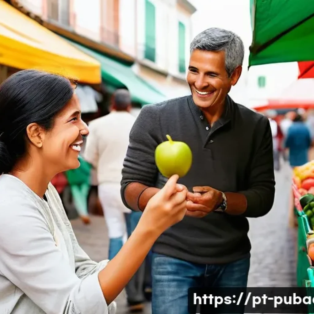 공공정책의 사회적 재분배 - **Prompt 1: Family Financial Relief in a Portuguese Market**
A heartwarming scene featuring a Po...