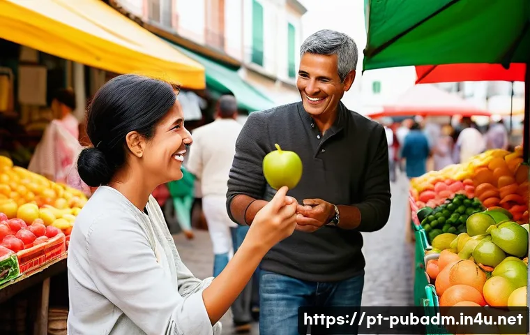 공공정책의 사회적 재분배 - **Prompt 1: Family Financial Relief in a Portuguese Market**
A heartwarming scene featuring a Po...