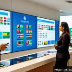 Home 16 공공부문 윤리적 딜레마 - A modern Brazilian government office scene showing diverse public servants in professional attire di...